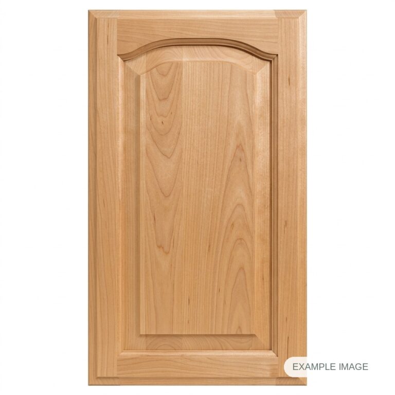 Tiffany cabinet door in unfinished Maple Select, made to size