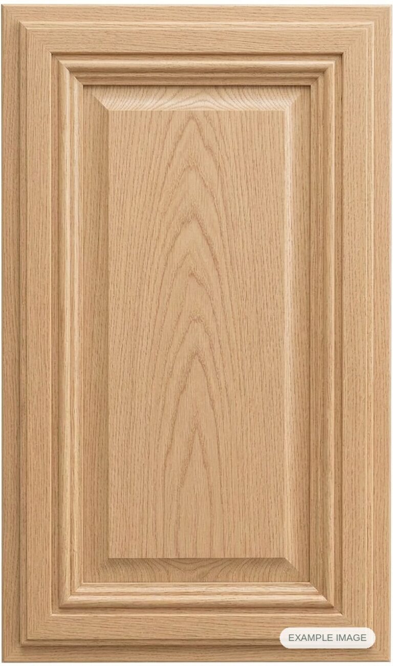 Titan cabinet door in unfinished White Oak, made to size