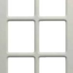 Tulalip (6 Lites) thermofoil cabinet door in Fashion Grey, made to your sizes