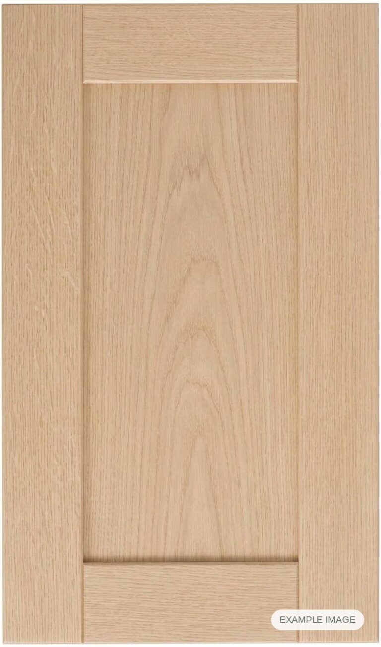 Tuscan Inset cabinet door in unfinished White Oak, made to size