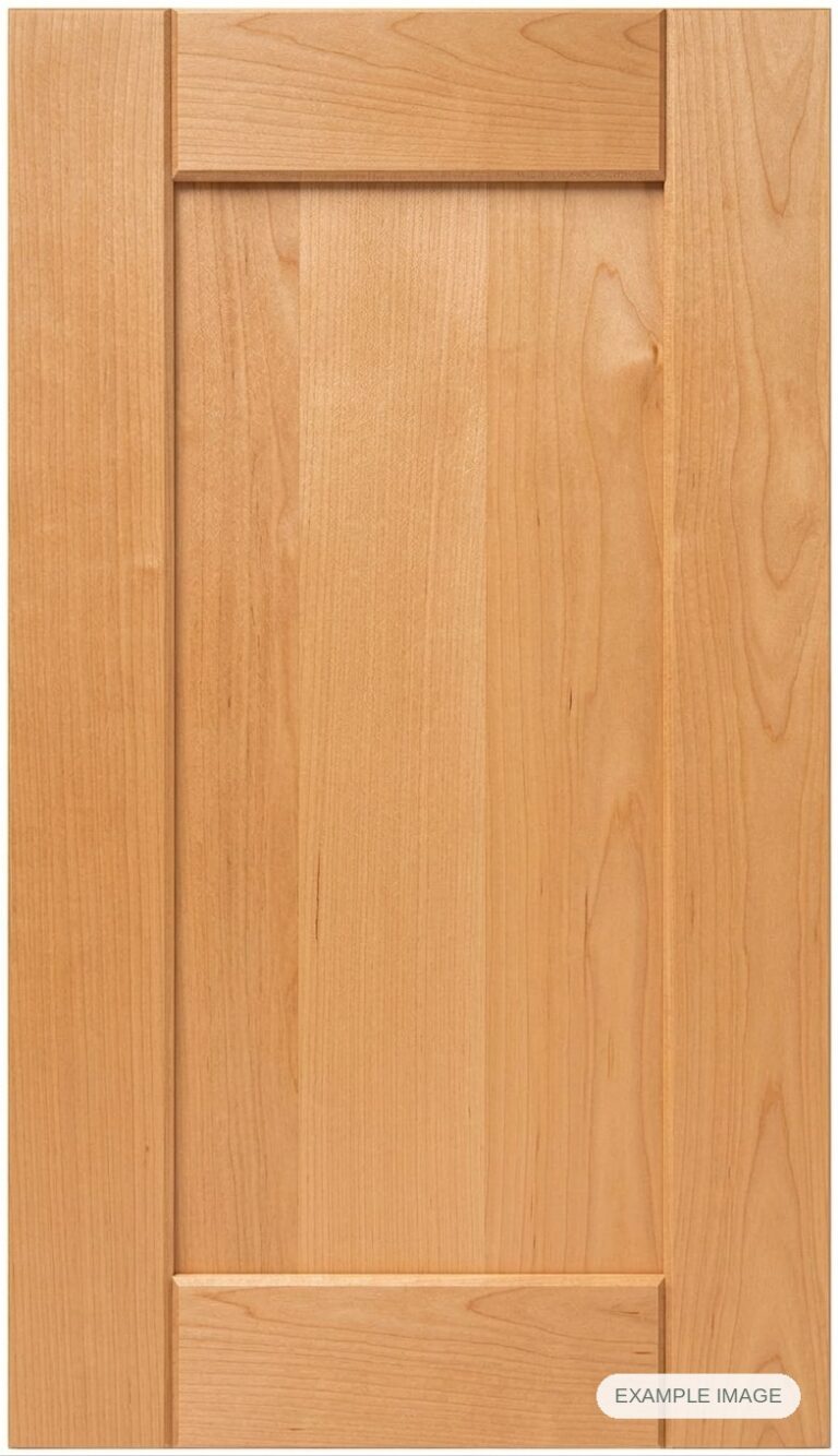 Tuscan Solid cabinet door in unfinished Maple Select, made to size