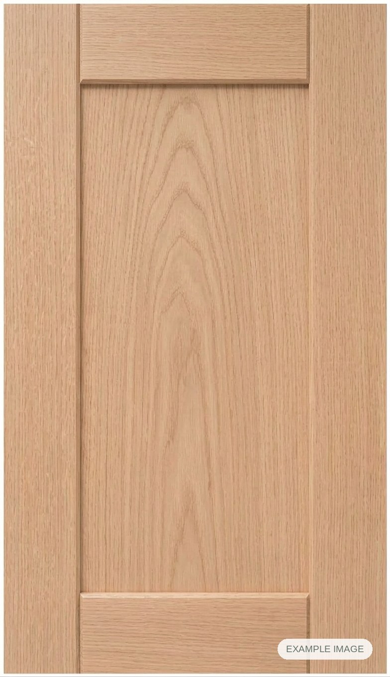 Tuscan Solid cabinet door - White Oak Tuscan Solid cabinet door in unfinished White Oak, made to size