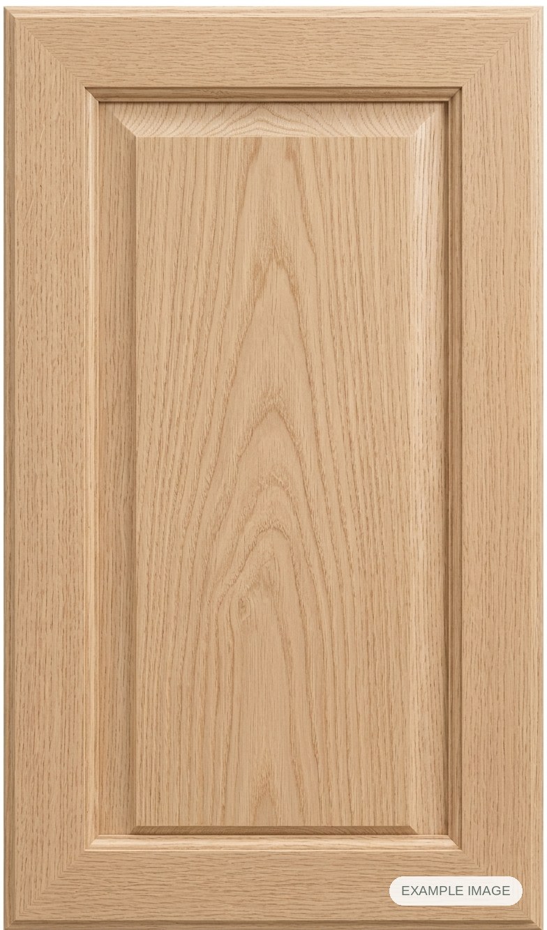 Vail cabinet door - White Oak Vail cabinet door in unfinished White Oak, made to size