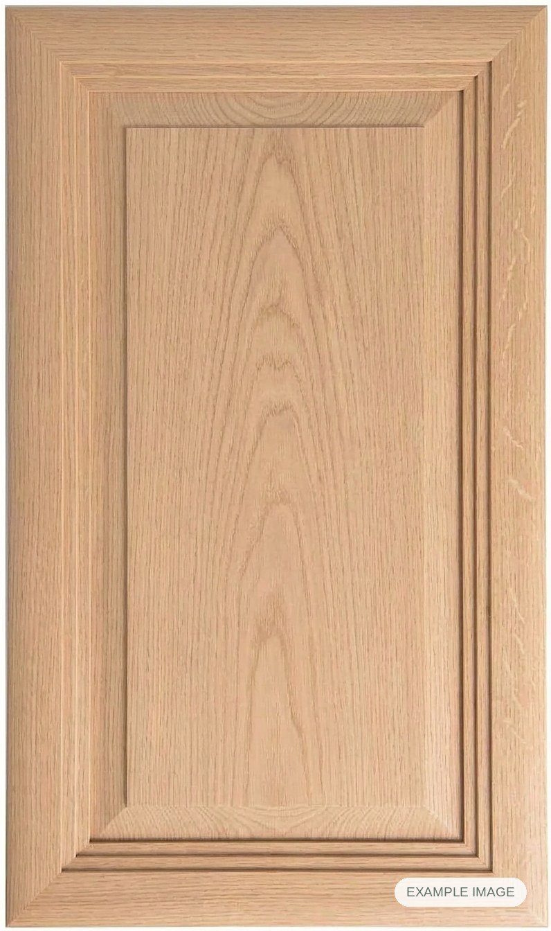 Victoria cabinet door - White Oak Victoria cabinet door in unfinished White Oak, made to size