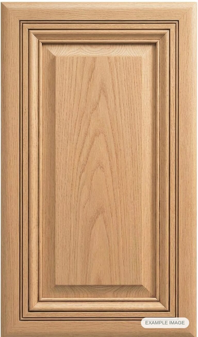 Woodside cabinet door in unfinished White Oak, made to size