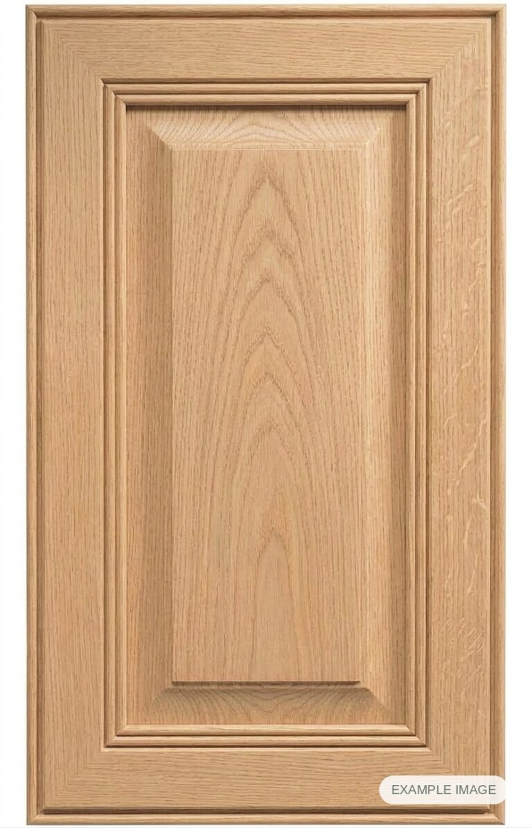 Yosemite cabinet door in unfinished White Oak, made to size