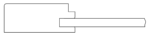 Denmark cabinet door edge profile cross-section